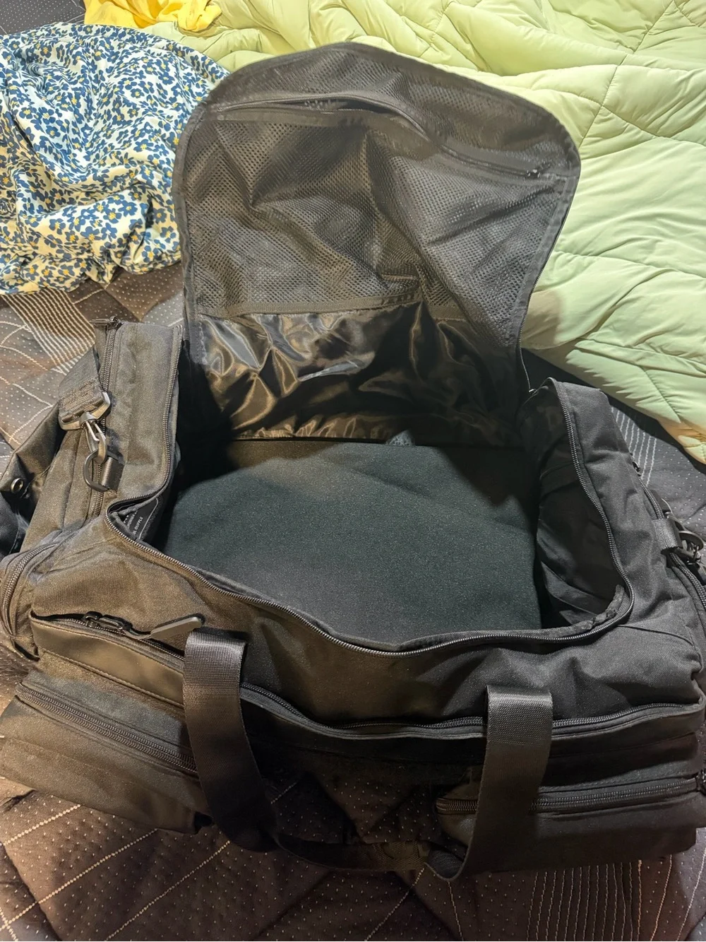Never Average Always A Wolf Black Tactical Duffel Organizer